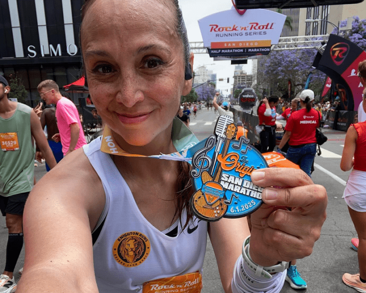 Marathon Race Day Finisher Photo