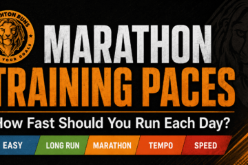 Marathon training paces and how fast to run each day
